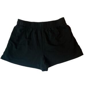 Women’s Casual Workout Short Shorts size L, Solid Black